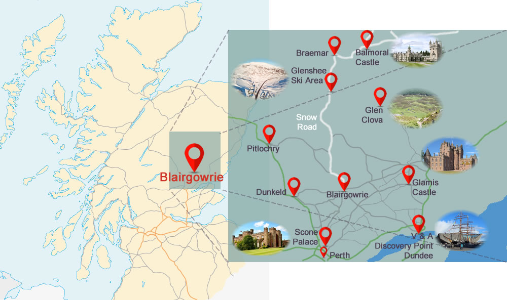 Blairgowrie location and surrounds